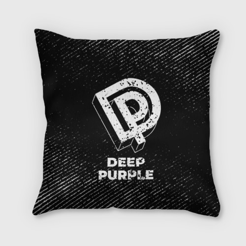 Подушка 3D Deep Purple с потертостями на темном фоне