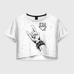 Женская футболка Crop-top 3D The Neighbourhood и рок символ