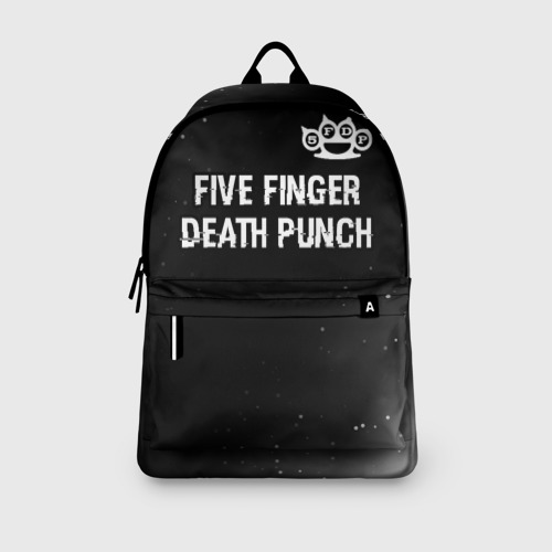Рюкзак 3D Five Finger Death Punch glitch на темном фоне: символ сверху - фото 4