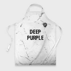 Фартук 3D Deep Purple glitch на светлом фоне: символ сверху