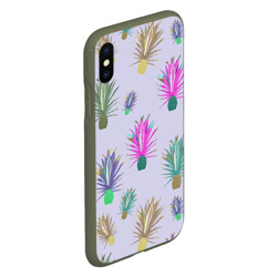 Чехол для iPhone XS Max матовый Агава ютская - растение кактус - фото 2