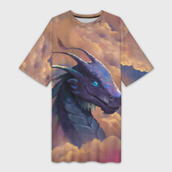 Платье-футболка 3D Pathfinder dragon