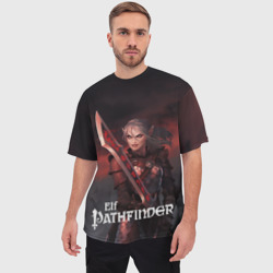 Мужская футболка oversize 3D Pathfinder elf - фото 2