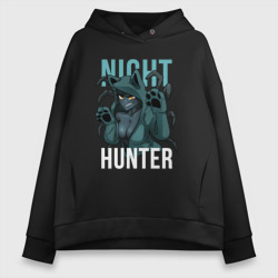 Женское худи Oversize хлопок Pathfinder night hunter