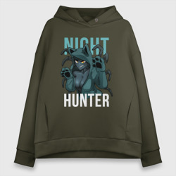 Женское худи Oversize хлопок Pathfinder night hunter