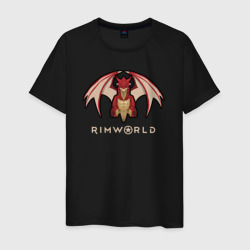 Мужская футболка хлопок RimWorld дракон