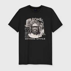 Мужская футболка хлопок Slim Римский Бог на стиле