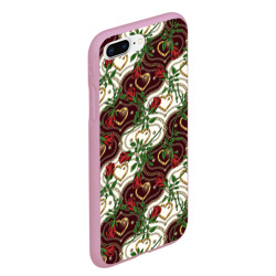 Чехол для iPhone 7Plus/8 Plus матовый Романтика - сердечки и розы - фото 2