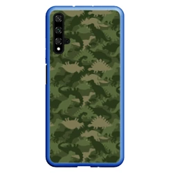 Чехол для Honor 20 Камуфляж из динозавров