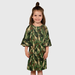 Детское платье 3D Камуфляж с жирафами - фото 2