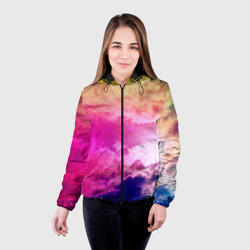 Женская куртка 3D Разноцветное небо - фото 2