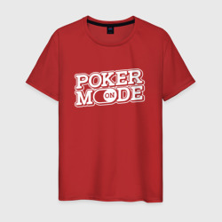 Poker mode on – Футболка из хлопка с принтом купить со скидкой в -20%