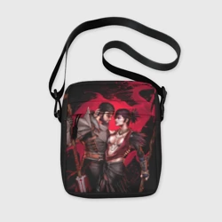 Сумка через плечо 3D Серый страж и Морриган