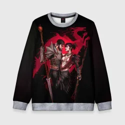 Детский свитшот 3D Серый страж и Морриган