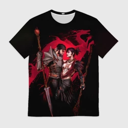 Мужская футболка 3D Серый страж и Морриган