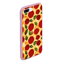Чехол для iPhone 7Plus/8 Plus матовый Пицца пеперони - фото 2