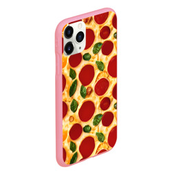 Чехол для iPhone 11 Pro Max матовый Пицца пеперони - фото 2