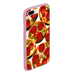 Чехол для iPhone 7Plus/8 Plus матовый Паттерн пиццы - фото 2