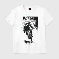 Мужская футболка хлопок Mountain bike - extreme