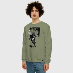 Мужской свитшот хлопок Mountain bike - extreme - фото 2