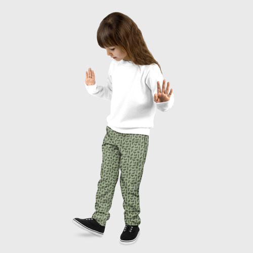 Детские брюки 3D Brick game Тетрис паттерн, цвет 3D печать - фото 3