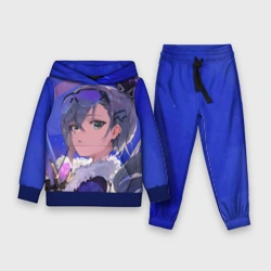 Детский костюм с толстовкой 3D Хонкай Стар Рейл: Серебряный Волк