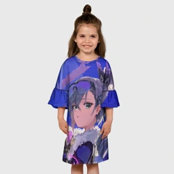 Детское платье 3D Хонкай Стар Рейл: Серебряный Волк - фото 2