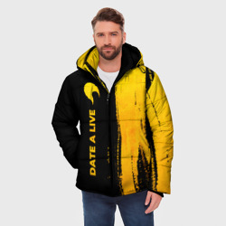 Мужская зимняя куртка 3D Date A Live - gold gradient: по-вертикали - фото 2