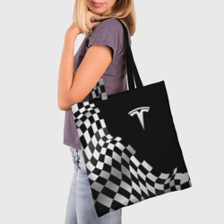 Шоппер 3D Tesla racing flag - фото 2