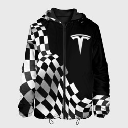 Мужская куртка 3D Tesla racing flag