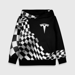 Детская толстовка 3D Tesla racing flag