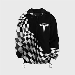 Детская куртка 3D Tesla racing flag