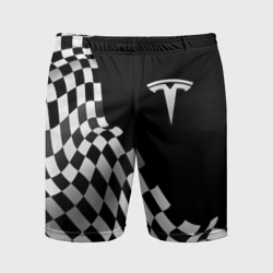 Мужские шорты спортивные Tesla racing flag