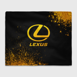 Плед 3D Lexus - gold gradient