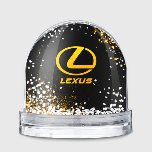 Игрушка Снежный шар Lexus - gold gradient