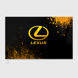 Флаг 3D Lexus - gold gradient