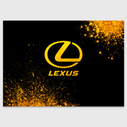 Поздравительная открытка Lexus - gold gradient