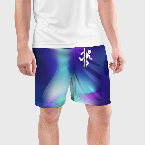 Мужские шорты спортивные Portal northern cold, цвет 3D печать - фото 3