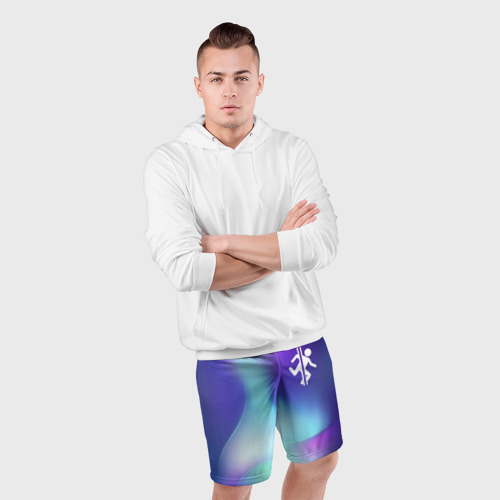Мужские шорты спортивные Portal northern cold, цвет 3D печать - фото 5