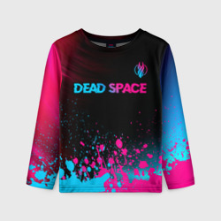 Детский лонгслив 3D Dead Space - neon gradient: символ сверху