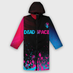 Мужской дождевик 3D Dead Space - neon gradient: символ сверху