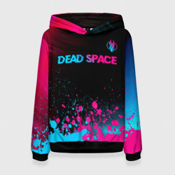 Женская толстовка 3D Dead Space - neon gradient: символ сверху