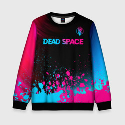 Детский свитшот 3D Dead Space - neon gradient: символ сверху