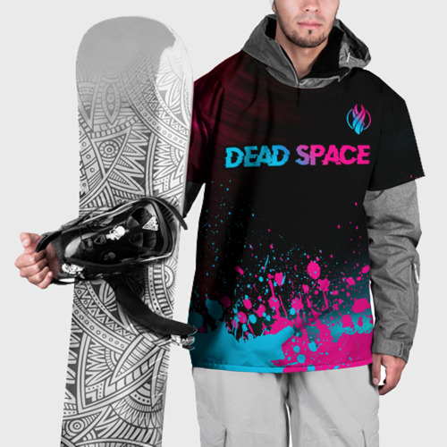 Накидка на куртку 3D Dead Space - neon gradient: символ сверху, цвет 3D печать