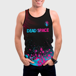 Мужская майка 3D Dead Space - neon gradient: символ сверху - фото 2