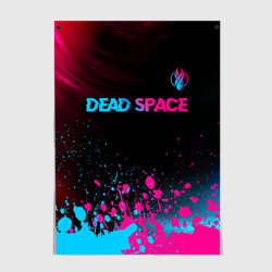 Постер Dead Space - neon gradient: символ сверху