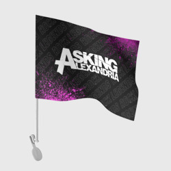 Флаг для автомобиля Asking Alexandria rock Legends: надпись и символ