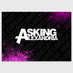 Поздравительная открытка Asking Alexandria rock Legends: надпись и символ