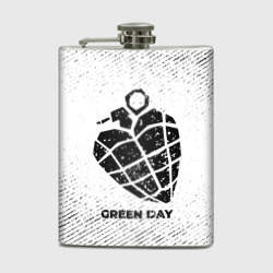 Фляга Green Day с потертостями на светлом фоне