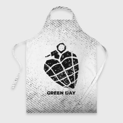 Фартук 3D Green Day с потертостями на светлом фоне